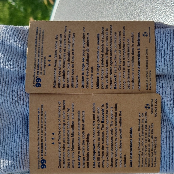 Norwex EnviroCloth with BacLock - Picture 2 of 2